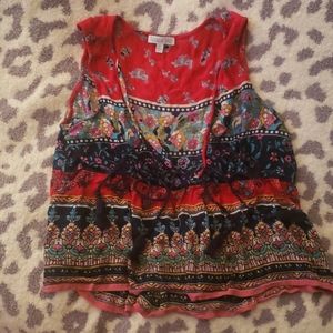 PATRONS OF PEACE CUTE BOHO TASSEL TANK TOP